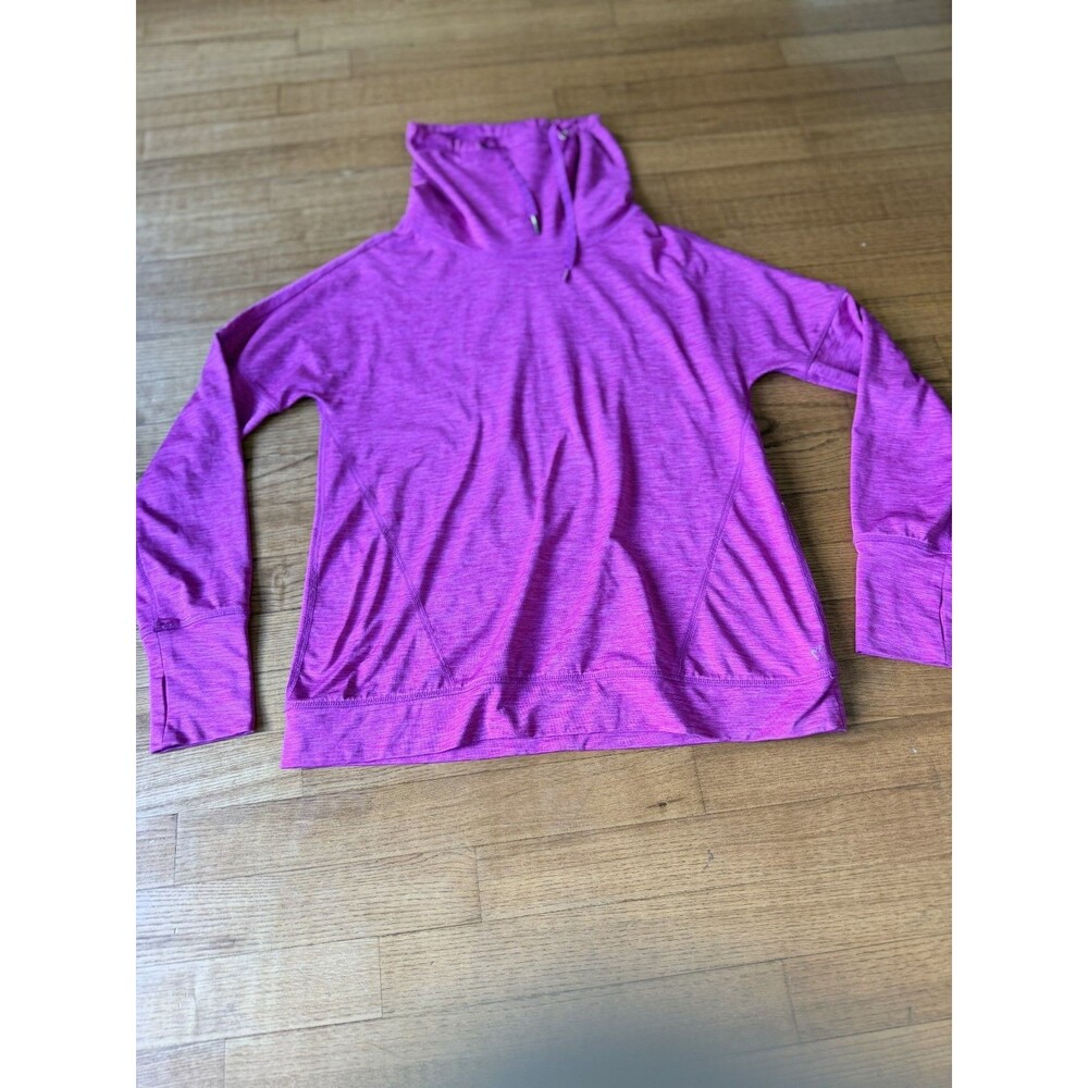 EUC Betsey Johnson Performance Fuchsia Pullover Long Sleeves Sweatshirt Cowl S